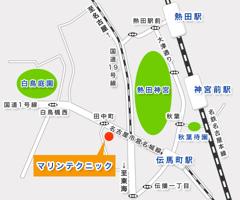 マリンテクニックアクセスマップ
